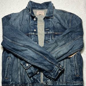 Polo Ralph Lauren Blue Faded Trucker Denim Jean Jacket Men’s Sz XL